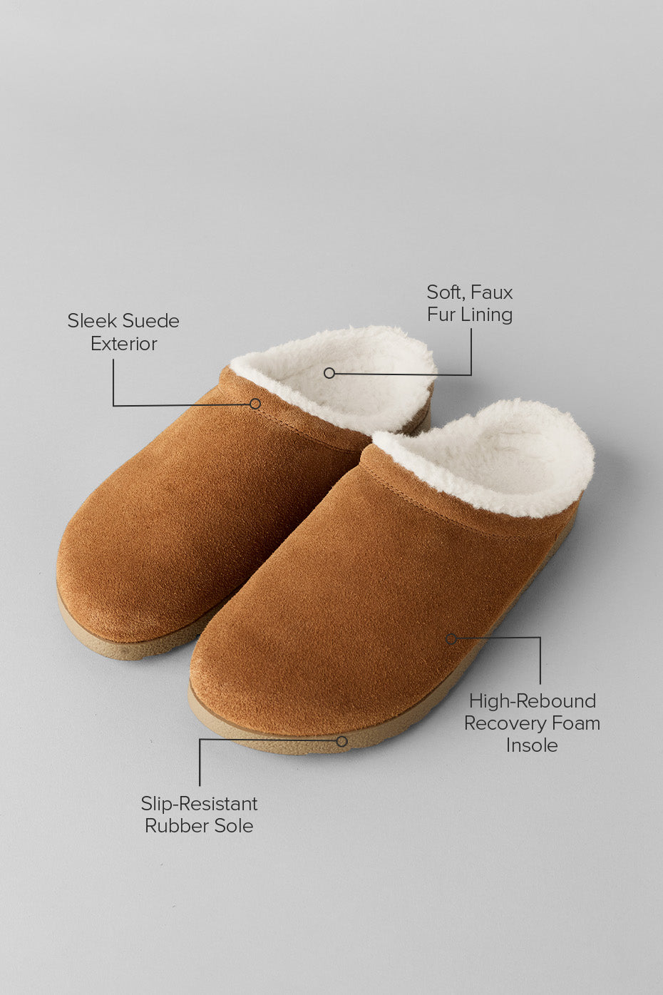 Recovery Slipper - Saddle/Ivory